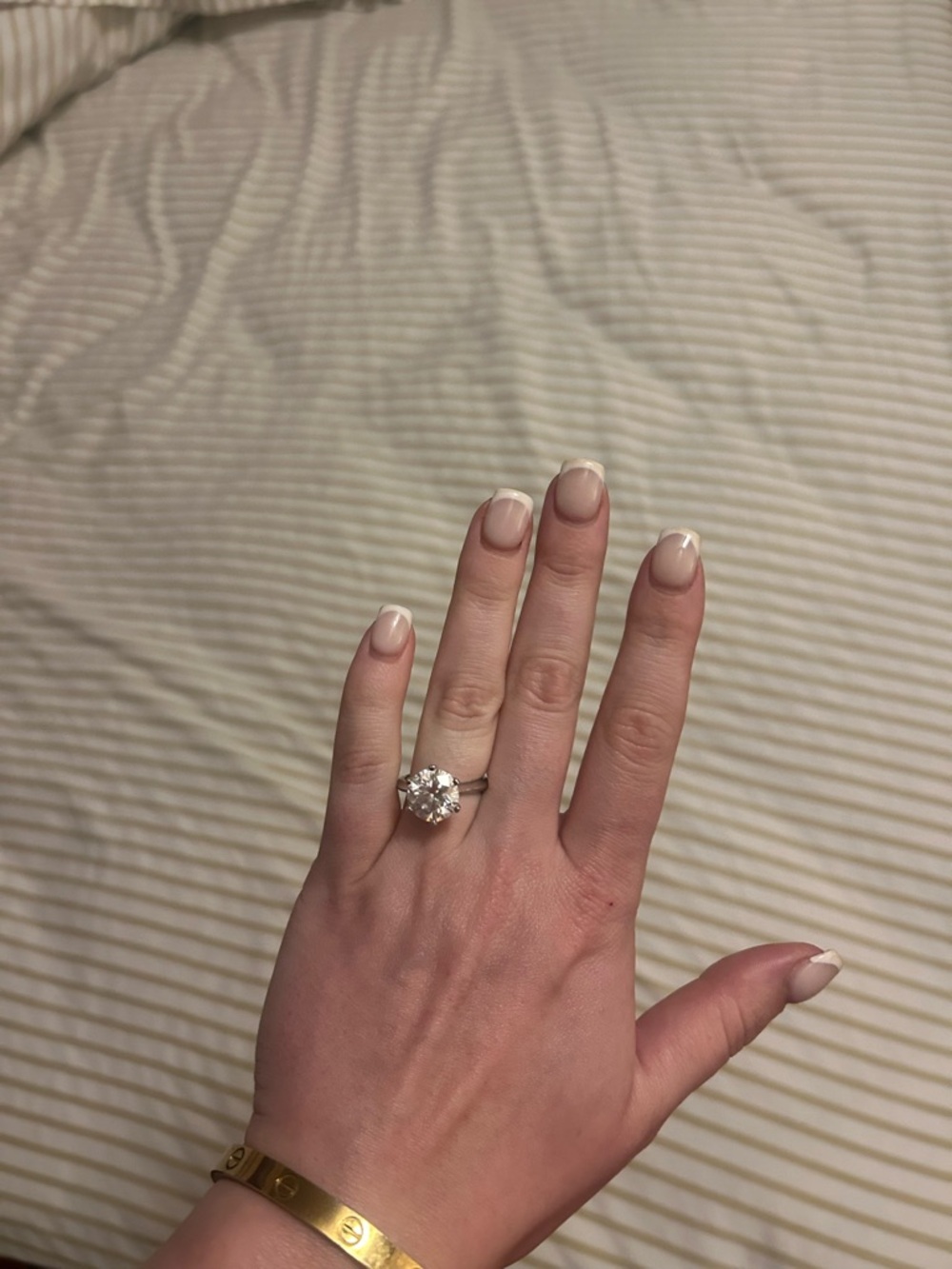5 CT Moissanite Ring in Sterling Silver